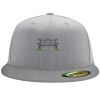 Flexfit 6210 Structured Flat Bill Fitted Hat Thumbnail