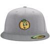 Flexfit 6210 Structured Flat Bill Fitted Hat Thumbnail
