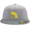 Flexfit 6210 Structured Flat Bill Fitted Hat Thumbnail