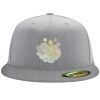 Flexfit 6210 Structured Flat Bill Fitted Hat Thumbnail