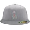 Flexfit 6210 Structured Flat Bill Fitted Hat Thumbnail