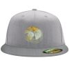Flexfit 6210 Structured Flat Bill Fitted Hat Thumbnail