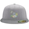 Flexfit 6210 Structured Flat Bill Fitted Hat Thumbnail