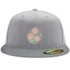 Flexfit 6210 Structured Flat Bill Fitted Hat Thumbnail