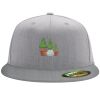 Flexfit 6210 Structured Flat Bill Fitted Hat Thumbnail