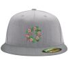 Flexfit 6210 Structured Flat Bill Fitted Hat Thumbnail
