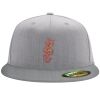Flexfit 6210 Structured Flat Bill Fitted Hat Thumbnail