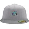 Flexfit 6210 Structured Flat Bill Fitted Hat Thumbnail