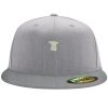 Flexfit 6210 Structured Flat Bill Fitted Hat Thumbnail