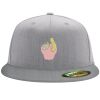 Flexfit 6210 Structured Flat Bill Fitted Hat Thumbnail