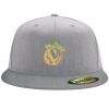 Flexfit 6210 Structured Flat Bill Fitted Hat Thumbnail