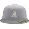 Flexfit 6210 Structured Flat Bill Fitted Hat Thumbnail