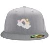 Flexfit 6210 Structured Flat Bill Fitted Hat Thumbnail