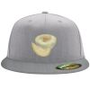 Flexfit 6210 Structured Flat Bill Fitted Hat Thumbnail