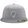 Flexfit 6210 Structured Flat Bill Fitted Hat Thumbnail