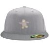 Flexfit 6210 Structured Flat Bill Fitted Hat Thumbnail