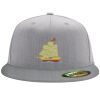 Flexfit 6210 Structured Flat Bill Fitted Hat Thumbnail