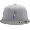 Flexfit 6210 Structured Flat Bill Fitted Hat Thumbnail