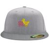 Flexfit 6210 Structured Flat Bill Fitted Hat Thumbnail