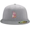 Flexfit 6210 Structured Flat Bill Fitted Hat Thumbnail