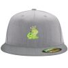 Flexfit 6210 Structured Flat Bill Fitted Hat Thumbnail