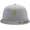 Flexfit 6210 Structured Flat Bill Fitted Hat Thumbnail