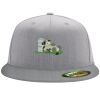 Flexfit 6210 Structured Flat Bill Fitted Hat Thumbnail