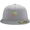 Flexfit 6210 Structured Flat Bill Fitted Hat Thumbnail