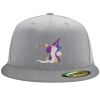 Flexfit 6210 Structured Flat Bill Fitted Hat Thumbnail
