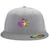 Flexfit 6210 Structured Flat Bill Fitted Hat Thumbnail
