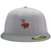 Flexfit 6210 Structured Flat Bill Fitted Hat Thumbnail