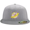 Flexfit 6210 Structured Flat Bill Fitted Hat Thumbnail