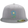 Flexfit 6210 Structured Flat Bill Fitted Hat Thumbnail
