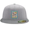 Flexfit 6210 Structured Flat Bill Fitted Hat Thumbnail