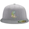 Flexfit 6210 Structured Flat Bill Fitted Hat Thumbnail