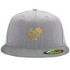 Flexfit 6210 Structured Flat Bill Fitted Hat Thumbnail