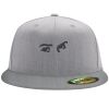 Flexfit 6210 Structured Flat Bill Fitted Hat Thumbnail