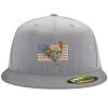 Flexfit 6210 Structured Flat Bill Fitted Hat Thumbnail