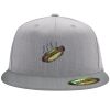 Flexfit 6210 Structured Flat Bill Fitted Hat Thumbnail