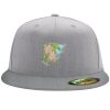 Flexfit 6210 Structured Flat Bill Fitted Hat Thumbnail