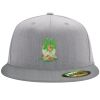 Flexfit 6210 Structured Flat Bill Fitted Hat Thumbnail