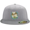 Flexfit 6210 Structured Flat Bill Fitted Hat Thumbnail