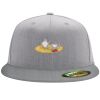 Flexfit 6210 Structured Flat Bill Fitted Hat Thumbnail